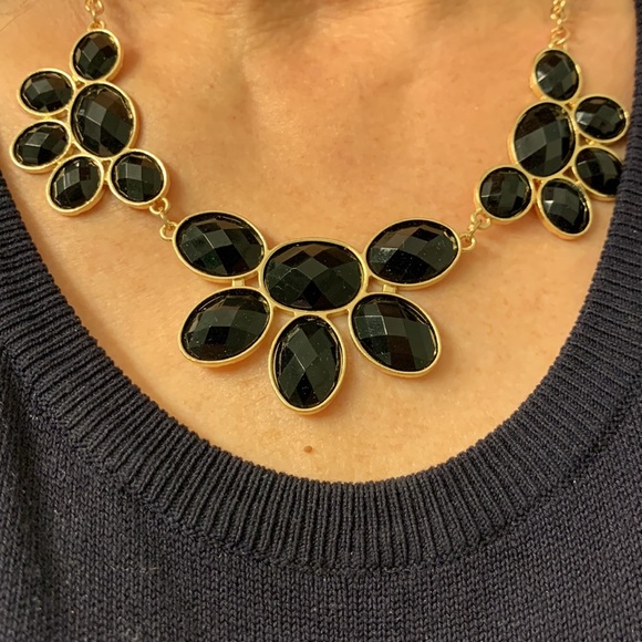 NWOT Black & Gold “Flair Affair” Necklace - Picture 3 of 9